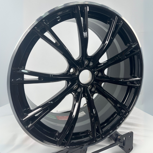 Audi Gloss Black ABT Style Forged Alloys